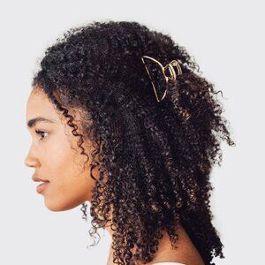 *Open Shape Claw Clip - Gold